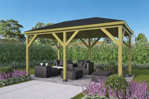 Dřevěný zahradní altán GRANDE